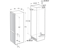 Lodówka do zabudowy Gorenje NRKI517E62WF No Frost 177,2cm 35dB Zawiasy Nożycowe WiFi 252L - 1327477 - zdjęcie 8